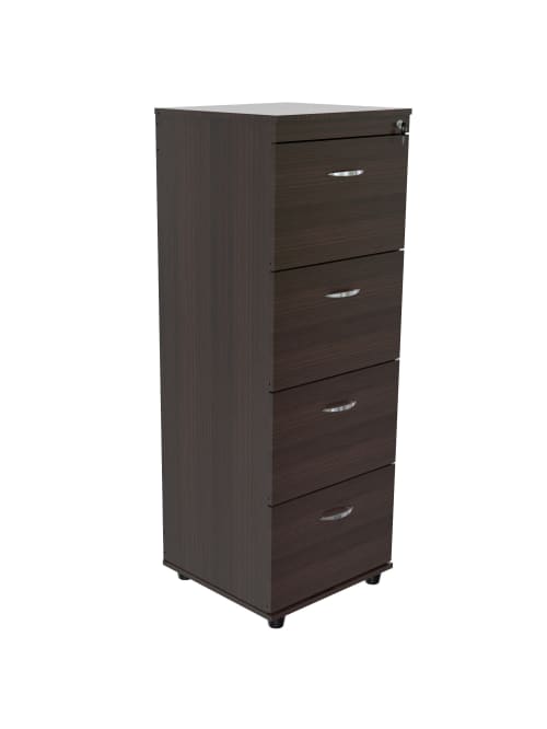 Inval 17 34 D Vertical 4 Drawer File Cabinet Espresso Wengue Office Depot