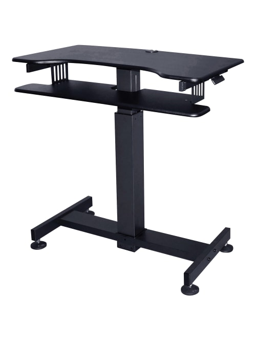 Lorell Mobile Standing Desk Black Office Depot