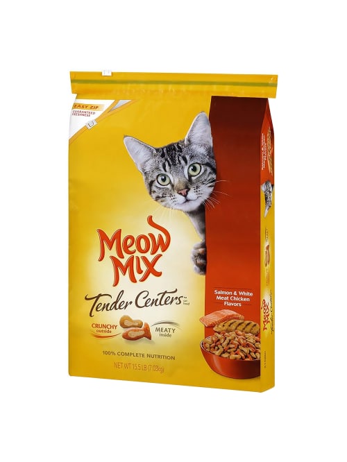 Meow Mix Tender Salmonchicken Cat Food Office Depot