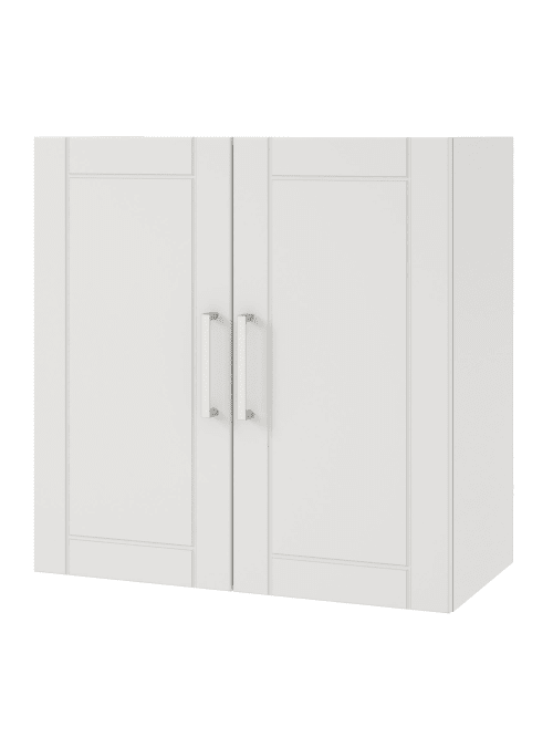 Ameriwood Home Callahan 24 Wall Cabinet 2 Shelves White Office Depot