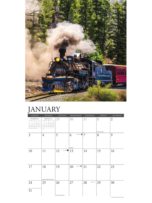 railroading 2021 calendar
