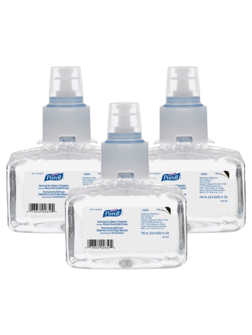 Purell Ltx 7 Instant Hand Sanitizer Refill 23 7 Fl Oz 700 Ml Hands Free Dispenser Kill Germs Hand Skin Clear Eco Friendly 3 Carton Office Depot