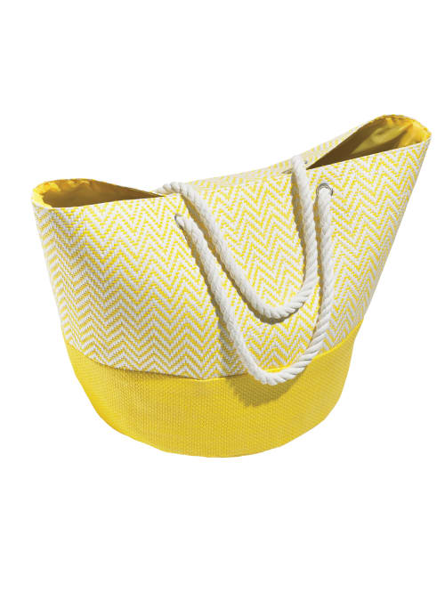 yellow beach bag