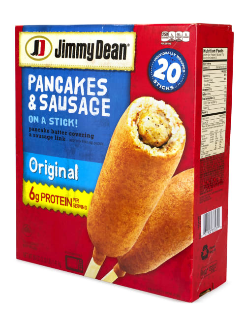 Jimmy Dean Pancakes And Sausage On A Stick 49 92 Oz Box Of 20 Sausages Office Depot How do you make pancakes even better? jimmy dean pancakes sausage on a stick 49 92 oz box of 20 sausages item 7360375
