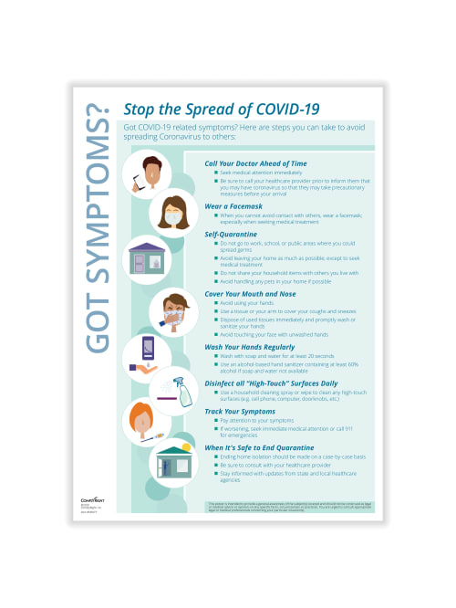 Complyright Got Symptoms Covid 19 Poster Office Depot