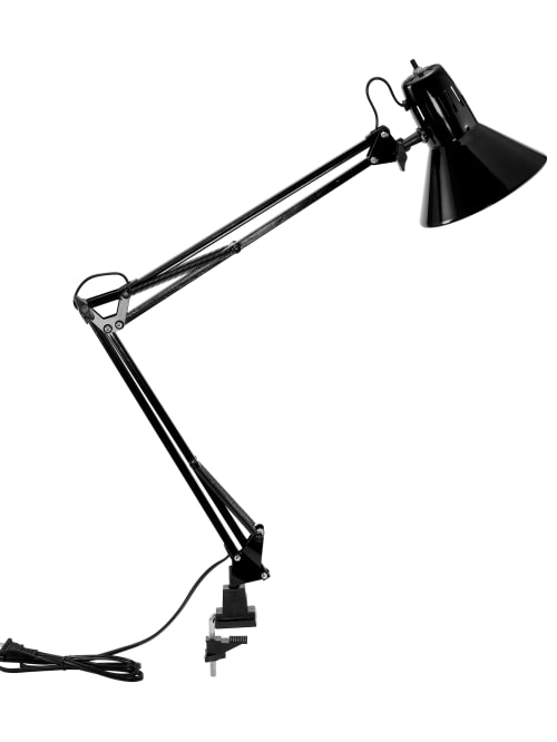 Bostitch Swing Arm Led Lamp 36 H Black, Swing Arm Desk Lamp With Base