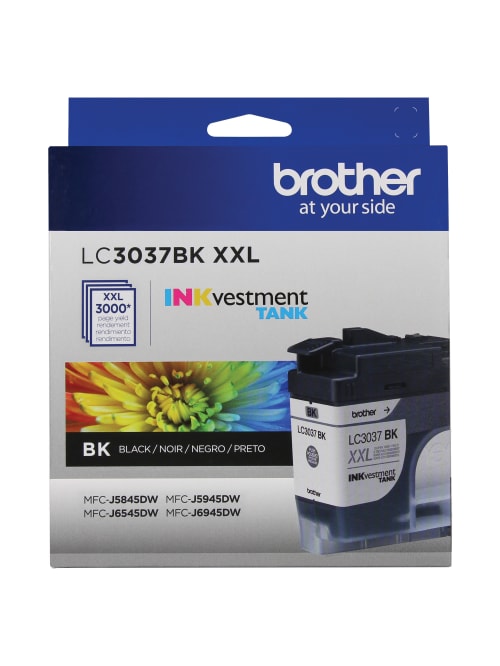 Brother Inkvestment Lc3037bks Extra High Yield Black Ink Cartridge