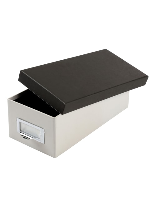 Oxford Index Card Storage Box 3 X 5 Marble Whiteblack Office Depot