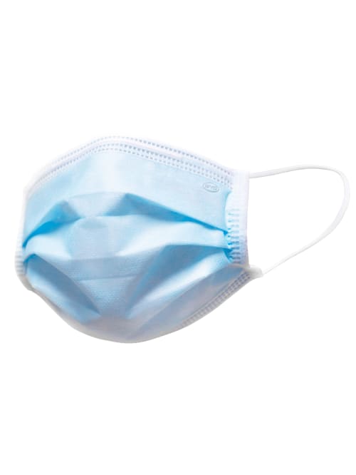 Adults 3 Ply Pleated Masks Blue 50bx Office Depot