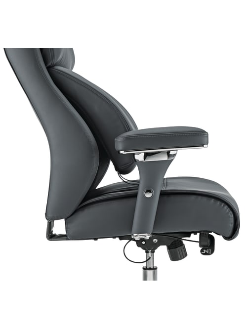 Realspace Keera Mid Back Chair Graychrome Office Depot