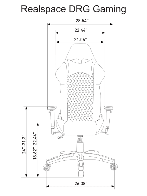 Realspace gaming chair assembly hot sale
