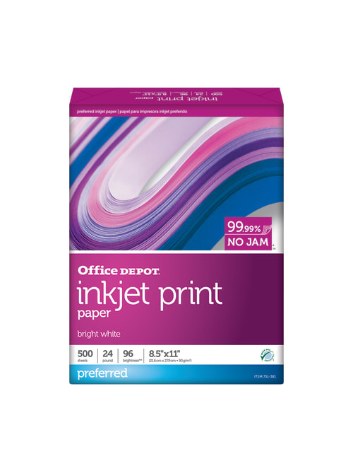 Office Depot Ink Paper Fsc Certfied 500 Pk Office Depot