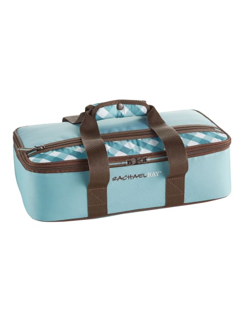 Rachael Ray Lasagna Lugger 4 H X 10 12 W X 16 12 D Agave Picnic Plaid Office Depot