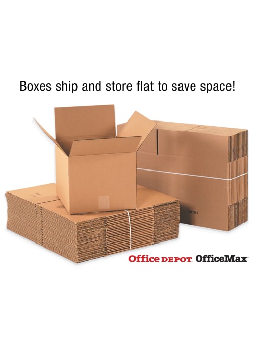 Office Depot Brand Double Wall Heavy Duty Corrugated Cartons 24 X 18 X 24 Kraft Box Of 10 Office Depot