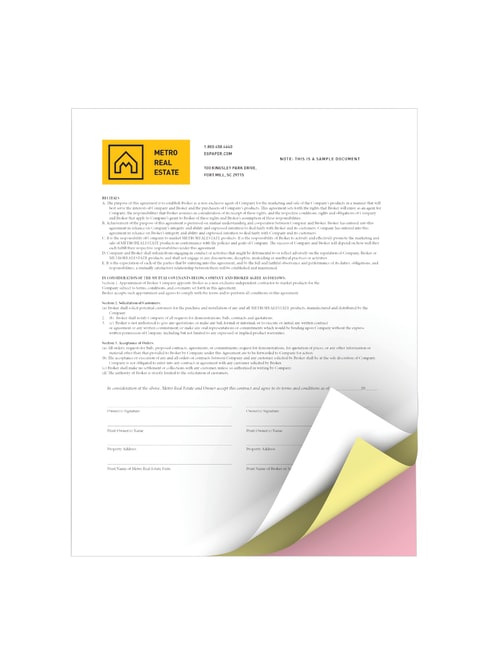 Xerox Revolution Premium Digital Carbonless Paper 3 Part Straight Letter Size 8 12 X 11 Canarypink Straight Collation Case Of 1670 Sets Office Depot