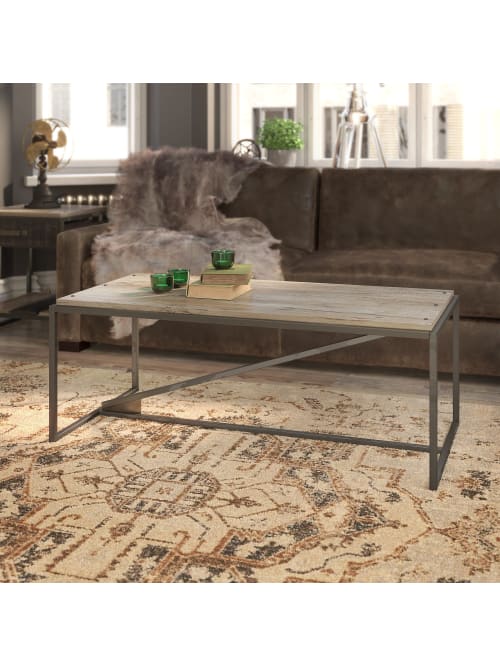 Bush Furniture Refinery Coffee Table Gray Office Depot