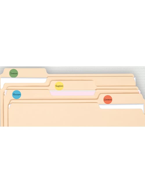 Office Depot Brand See Thru Removable Color Dots Od98808 34 Diameter Assorted Colors Pack Of 1015 Office Depot