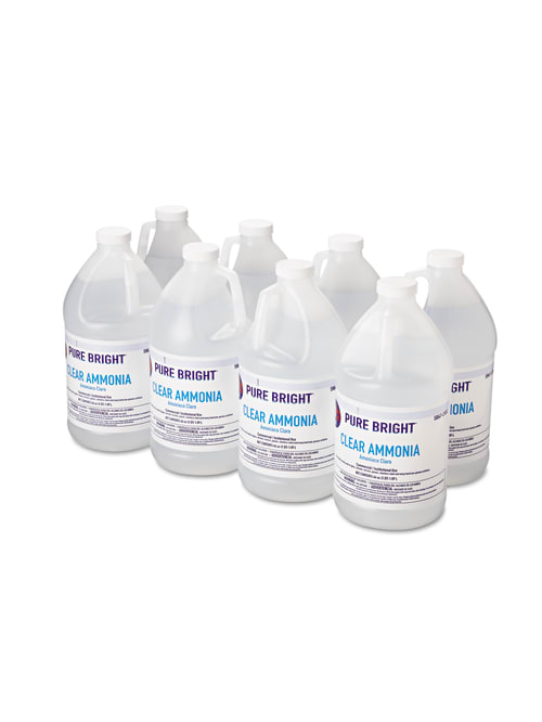 Pure Bright Clear Ammonia 64 Oz Carton Of 8 Office Depot