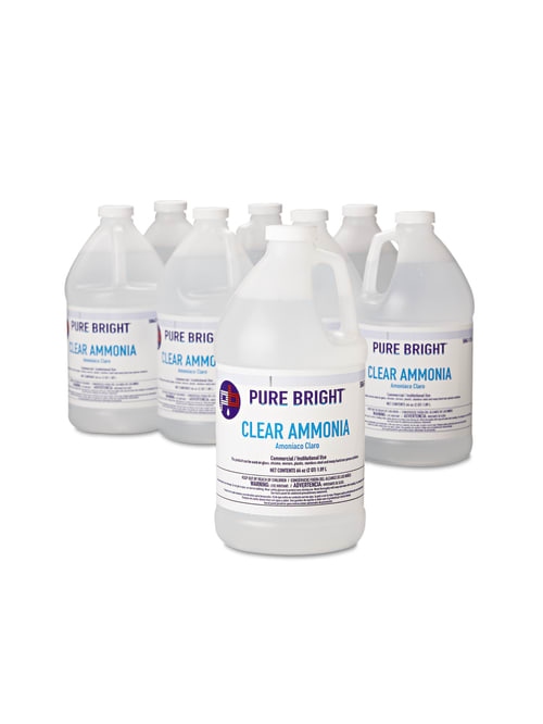 Pure Bright Clear Ammonia 64 Oz Carton Of 8 Office Depot