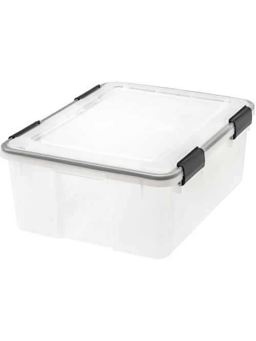 Iris Weathertight Box 7 65 Gallons Clear Office Depot