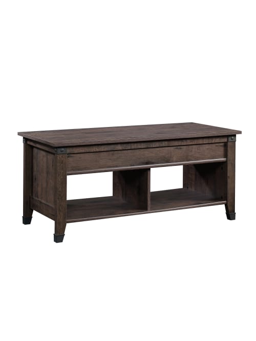 Sauder Carson Forge Lift Top Coffee Table Rectangle Coffee Oak Office Depot