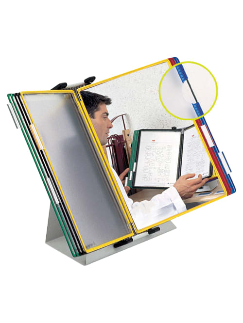 Tarifold Desktop Catalog Rack Starter Set 20 Pocket Color Coded 11 H X 14 W X 6 D Office Depot