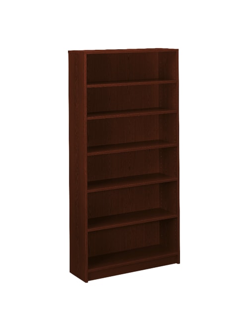 Hon 1870 Series Laminate Bookcase 6 Shelves Mahogany Office Depot
