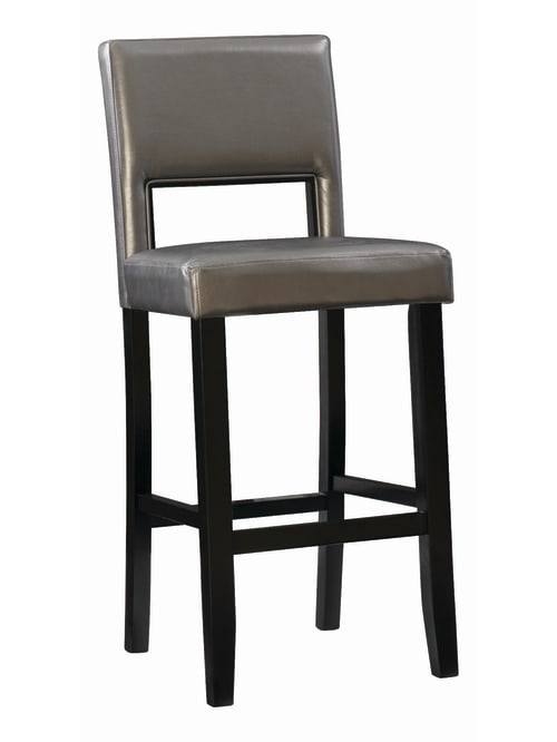 Linon Hendry Bar Stool Blackpewter Office Depot Textured cream button tufted barrel style wood leg. office depot