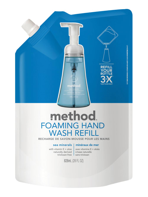 Method Foam Hand Wash Soap Sea Minerals Scent 28 Oz Bottle