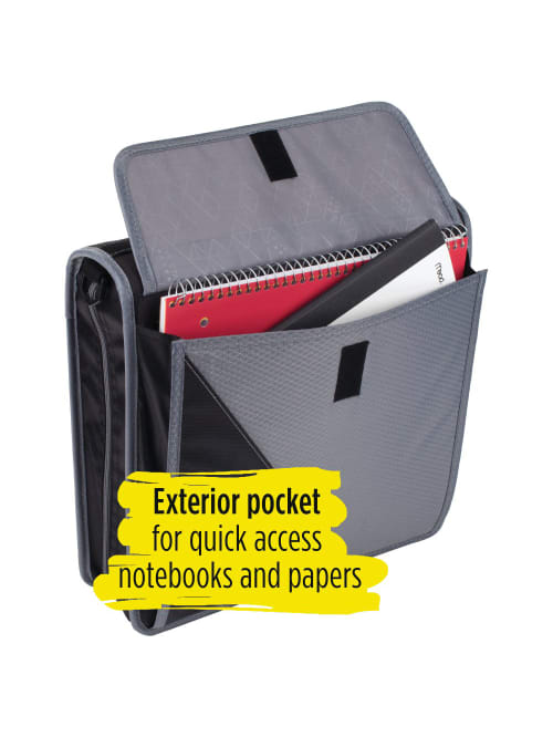 Five Star Zipper 3 Ring Binder 3 Round Rings Blackgray Office Depot