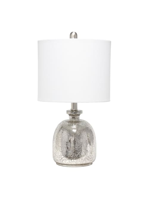 Lalia Home Glass Jar Lamp Whitemercury Office Depot