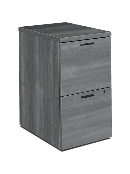 Hon 10500 Series 28 D Freestanding 2 Drawer Vertical Mobile File Cabinet Gray Office Depot