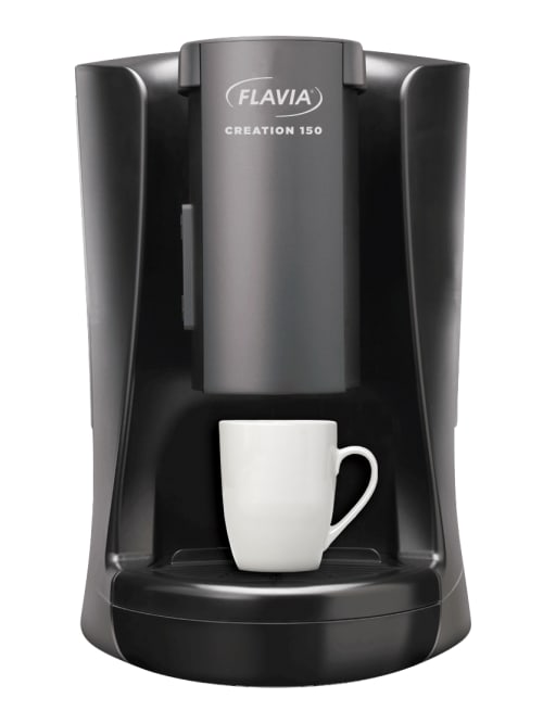 Flavia Creation 150 Brewer 14 716 H X 9 18 W X 13 12 D Blacktitanium Office Depot