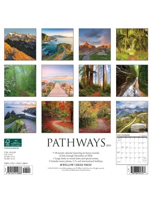 Willow Inspirational Calendar Pathways 12888 Office Depot