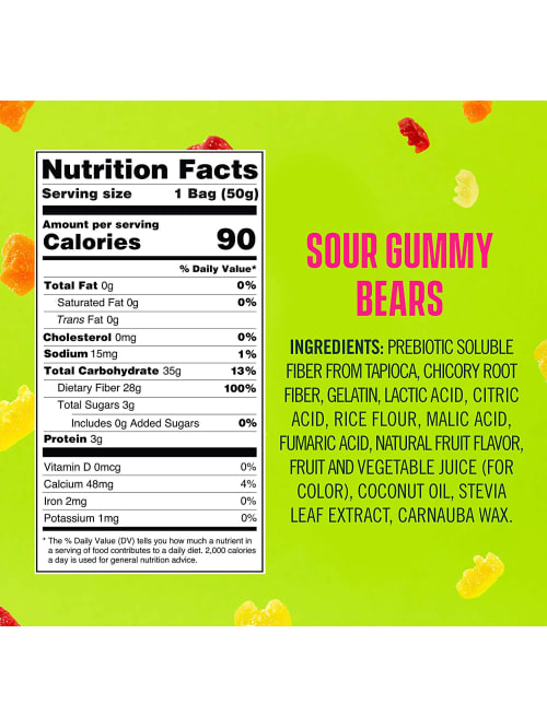 Smartsweets Sour Gummy Bears 1 8 Oz 12pk Office Depot