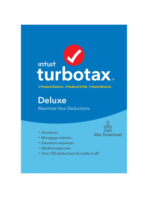 Turbotax 2019 Deluxe Federal Statefor Mac Office Depot
