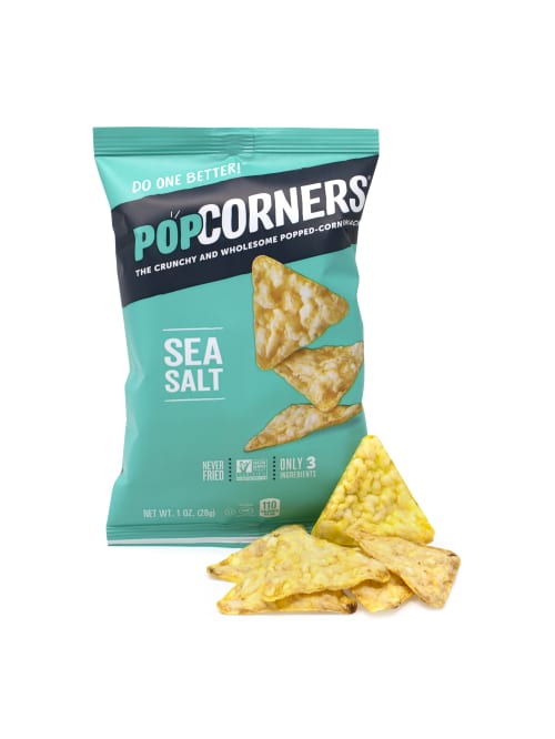 Popcorners Popped Corn Sea Salt Snacks 40pk Office Depot