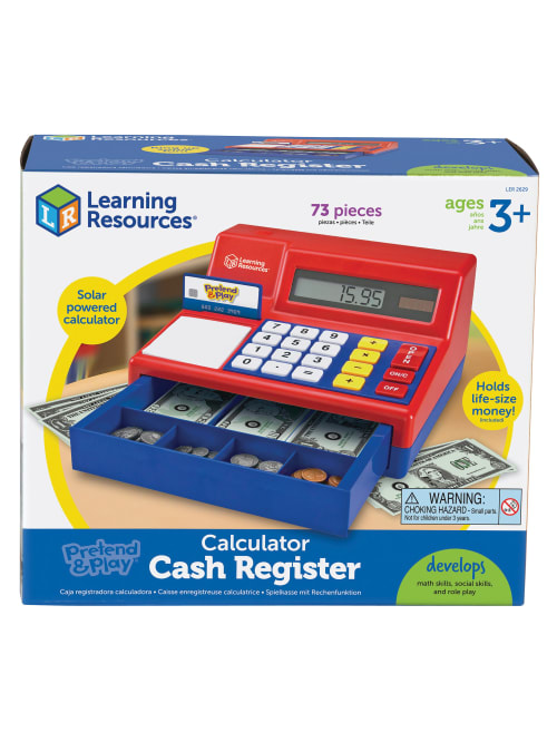 Learning Resources Pretend & Play Calculator Cash Register for sale online