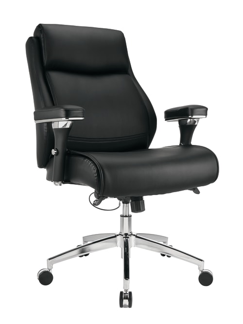 Realspace Modern Keera Chair Onyxchrome Office Depot Wear‑resistant portable stainless steel + oxford cloth camping chair folding. realspace modern comfort keera bonded leather mid back manager s chair onyx chrome item 7833273