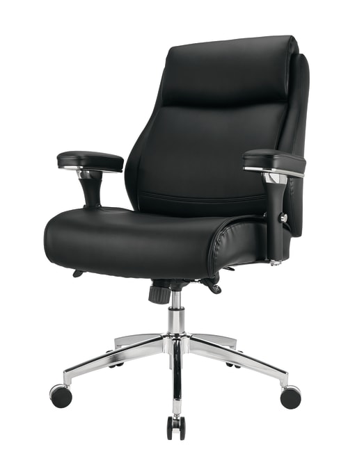 Realspace Keera Office Chair, Realspace Eaton Bonded Leather Manager Mid Back Chair Black