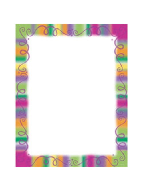 Gartner Studios Party Design Paper 8 12 X 11 Fiesta Border Pack Of 100 Sheets Office Depot