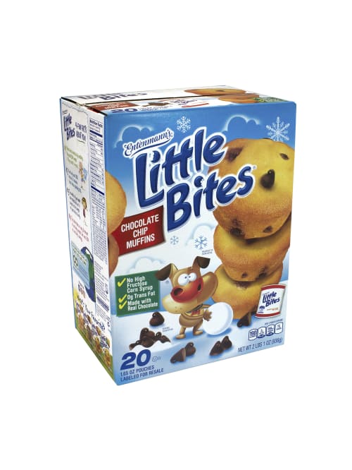 Entenmanns Little Bites Chocolate Chip Muffins Pack Of 20 Pouches Office Depot