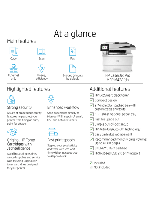 hp laserjet m428fdn