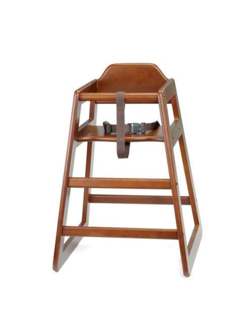 Tablecraft Wooden High Chair Brown Office Depot