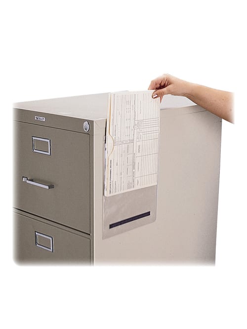 Tatco Magnetic Pockets 9 X 12 Clear Box Of 25 Office Depot