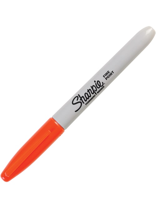 orange sharpie marker