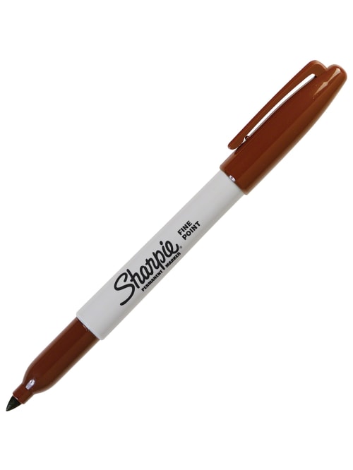 brown permanent marker