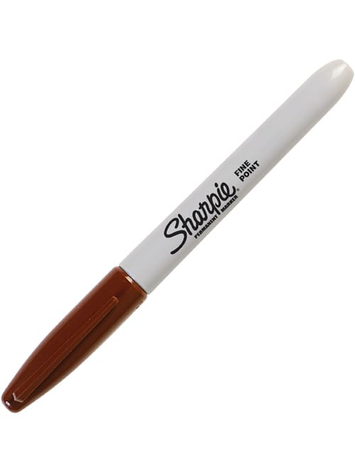 brown sharpie pen