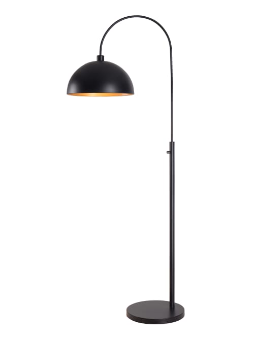 Kenroy Home Dimitri Arc Floor Lamp, Black Arc Floor Lamp