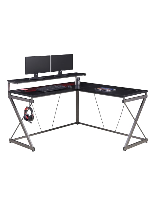 Z Line Designs Performance Gaming Desk Black Office Depot